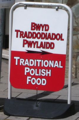 Welsh/Polish signage